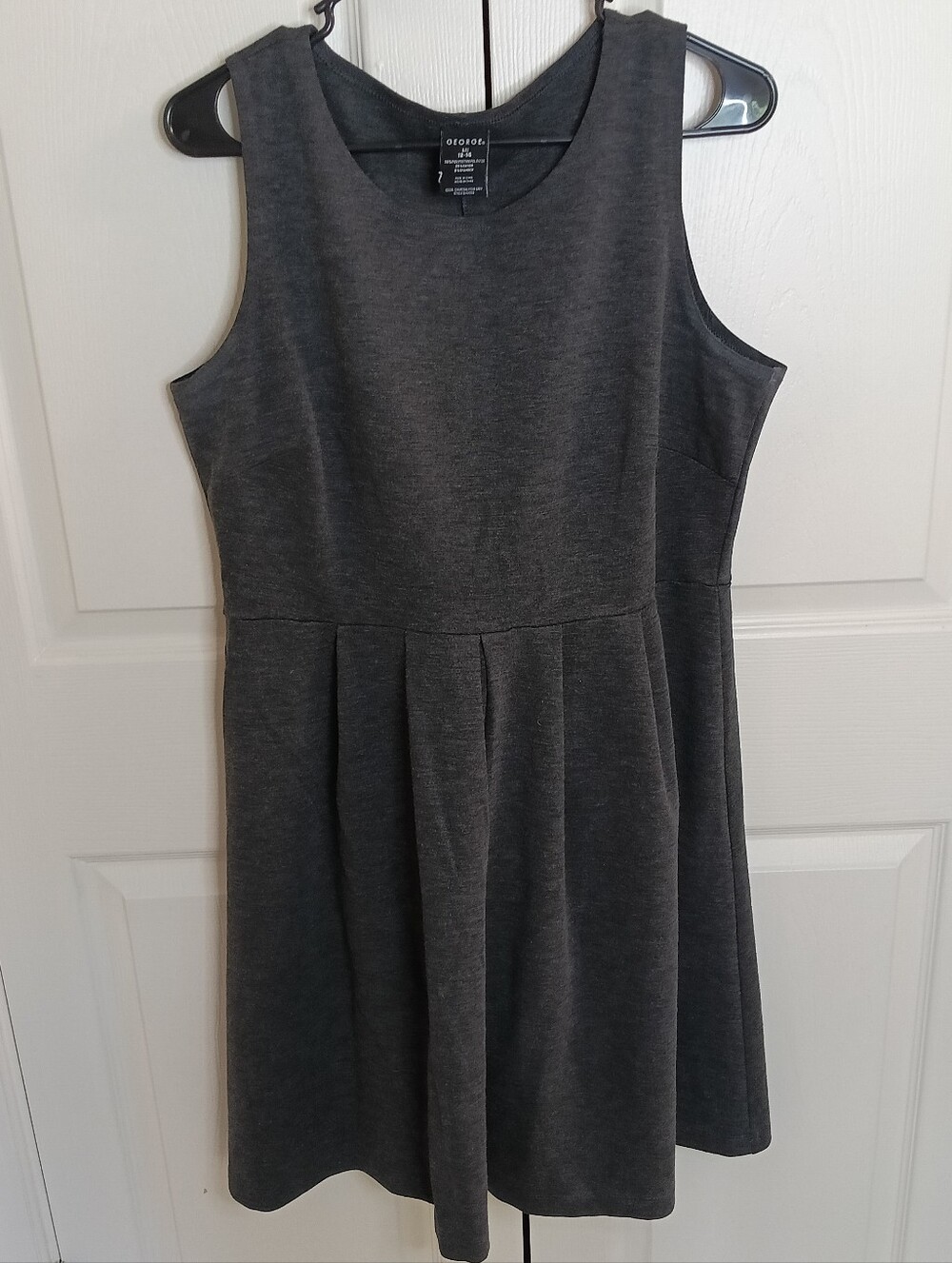 George Charcoal‎ Sleeveless Pleated Mini Dress
